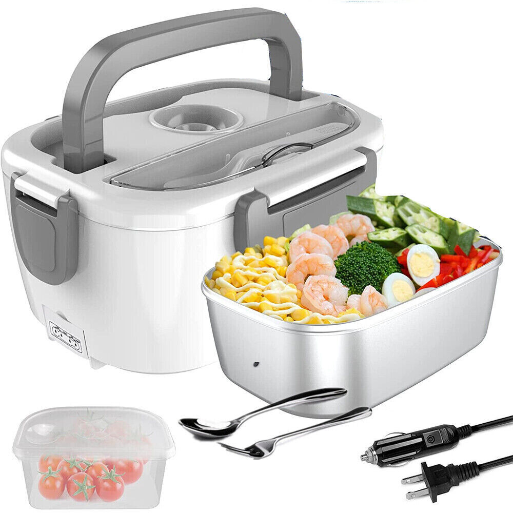 Electric Portable Lunch Box Food Heating Bento Warmer Container For Car 1.5L US