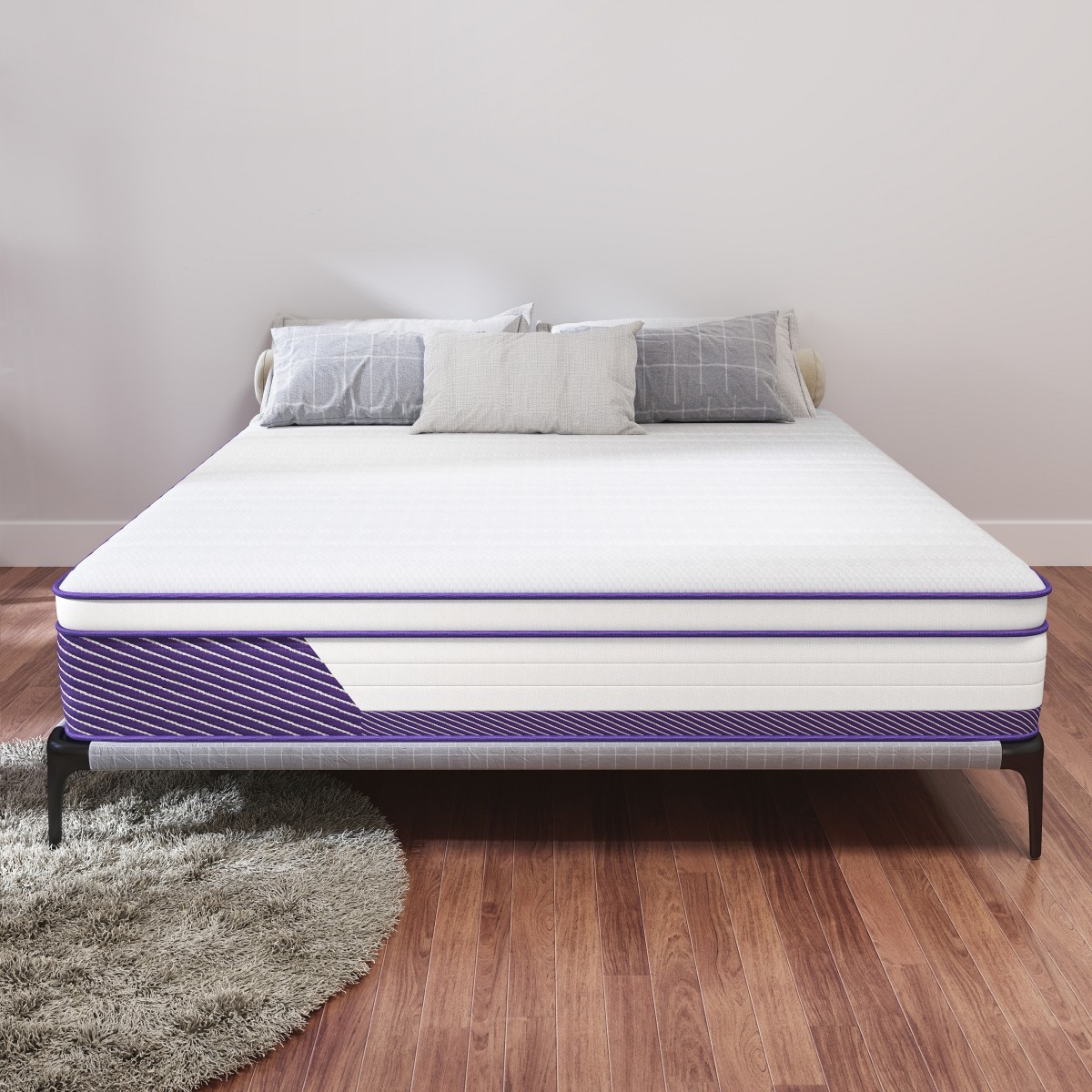 12″14″ Gel Memory Foam Spring Hybrid Queen Mattress Twin Full King Size In A Box