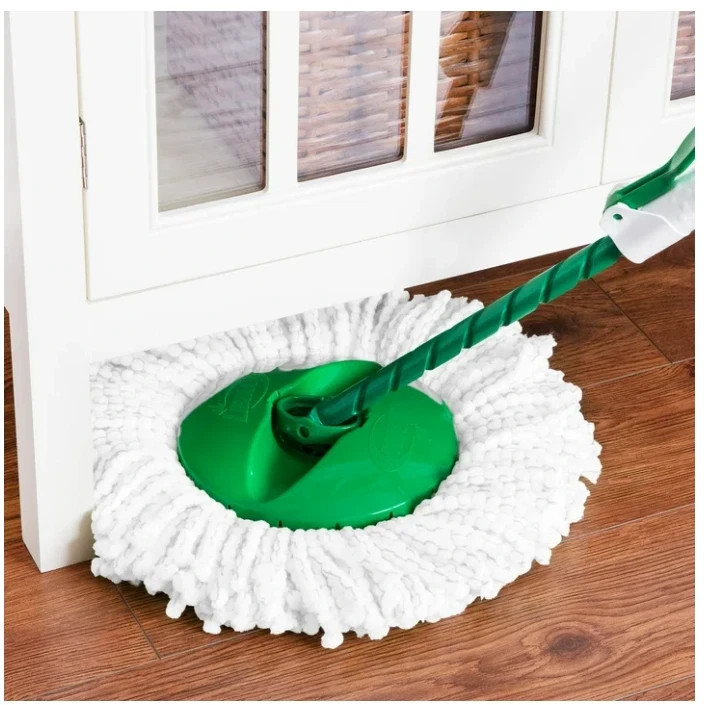 Libman All-in-One Tornado Spin Mop Floor Cleaning Kit, Advanced Microfiber Head