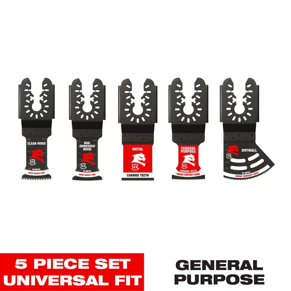Diablo Oscillating Blade Set Multi Tool Blades 5 pcs Carbide Bi Metal Universal