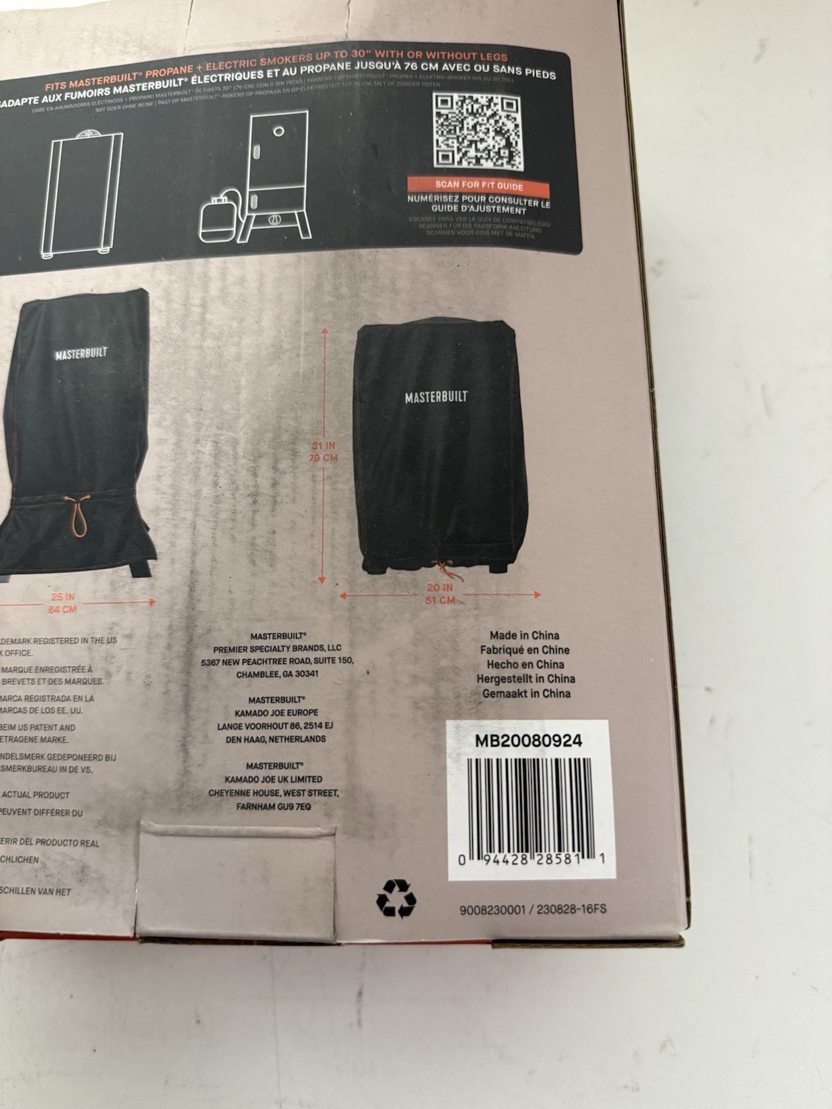 Masterbuilt Small Universal Smoker Cover-MB20080924