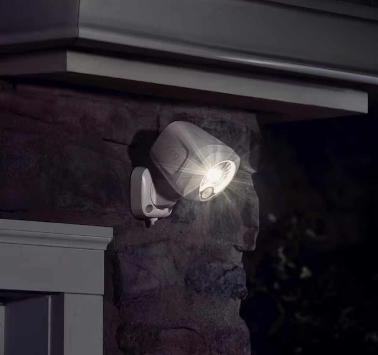 Ring Spotlight Starter Kit 2-Pack White Battery Motion Sensor, Alexa, App