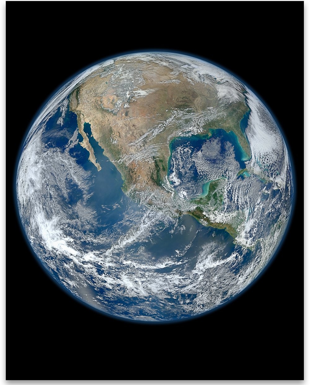 Earth The Big Blue Marble – Space & Astronomy 11×14 14″L x 11″W,