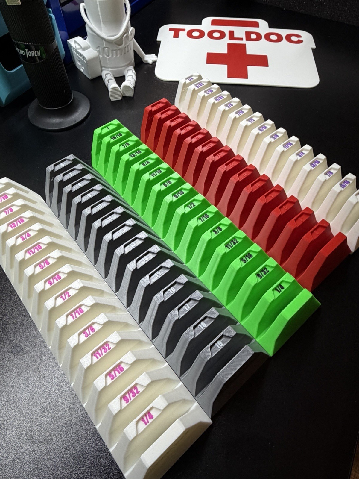 Wrench Holders w/ ID Numbering – Magnetic Tool Organizers / Toolbox Organization