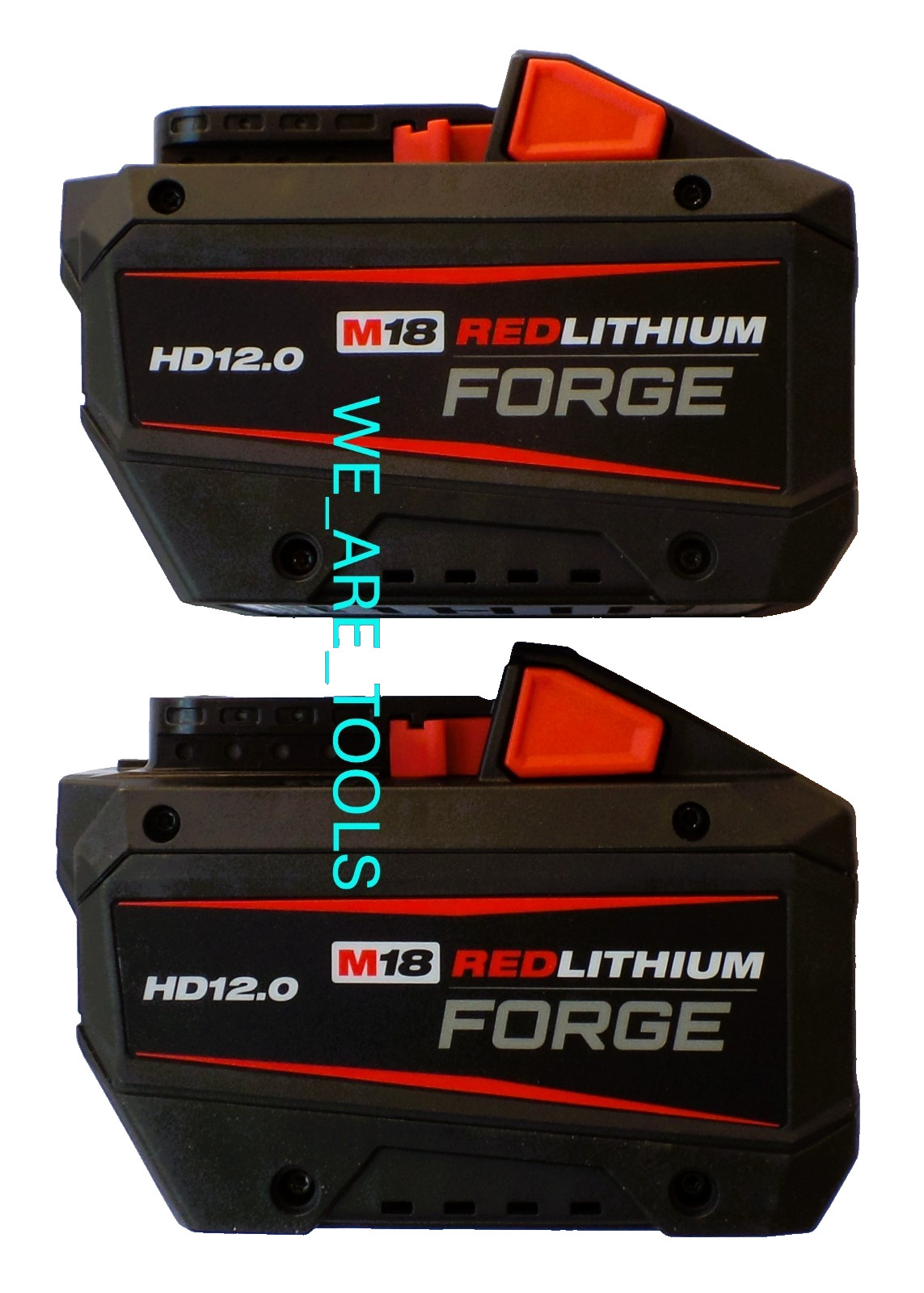 (2) NEW Milwaukee Genuine M18 Forge 48-11-1813 12.0 AH Battery 18V Red Lithium