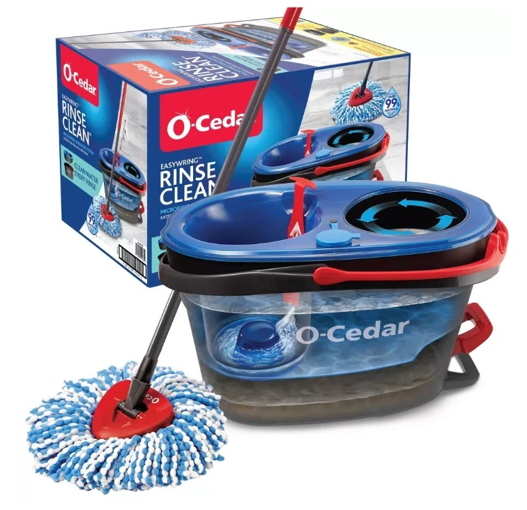 O-Cedar RinseClean Spin Mop & Bucket System Model # 168534 -New