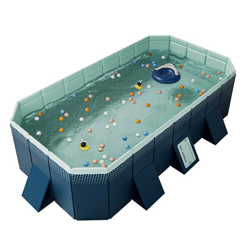 Rectangular Above Ground Outdoor Swimming Pool Adult & Kid On Hot Summer Days US
