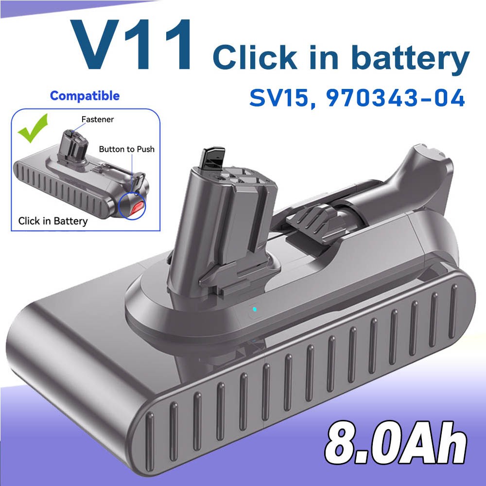 25.2V V11 Click in Battery For Dyson V11 SV15 SV16 8AH Replacement Battery new