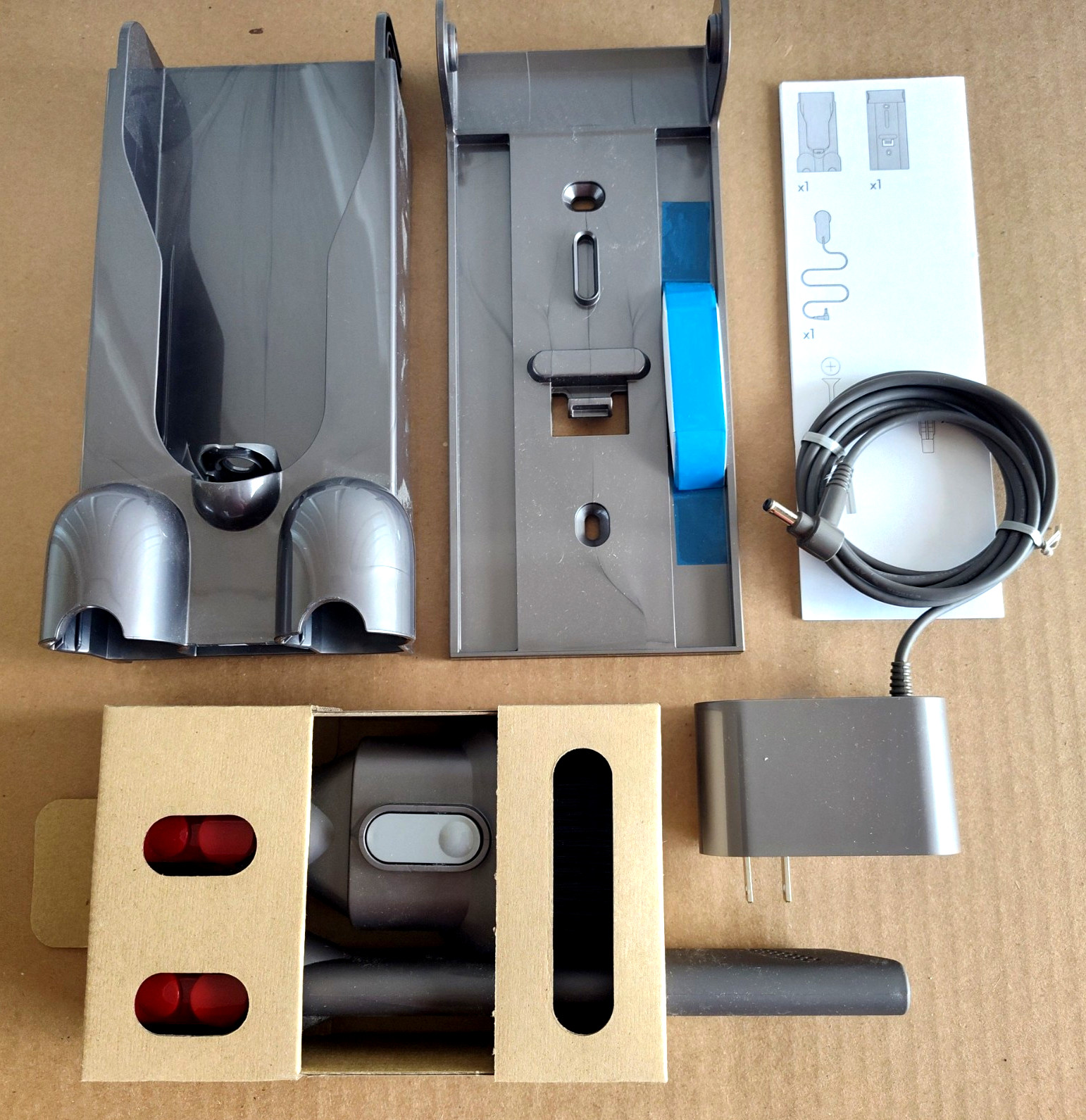 Genuine Dyson V15 Detect, V11 Outsize ~ Wall Dock Dok with Charger & Tools