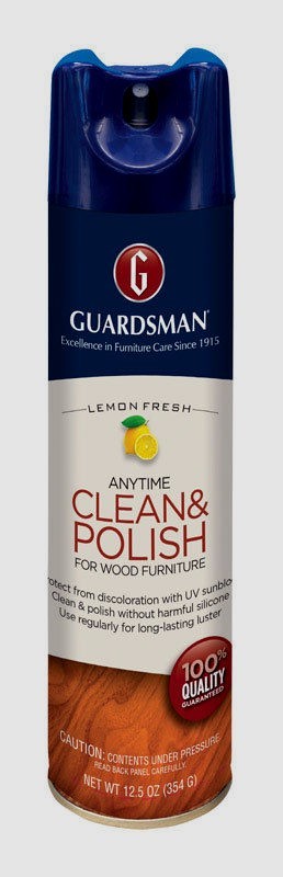 GUARDSMAN Anytime Clean & Polish for Wood Furniture Lemon 12.5oz 460300