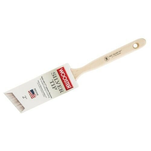 Wooster Brush 5221 2.5 inch Silver Tip Angle Sash Paintbrush, Pack of 6