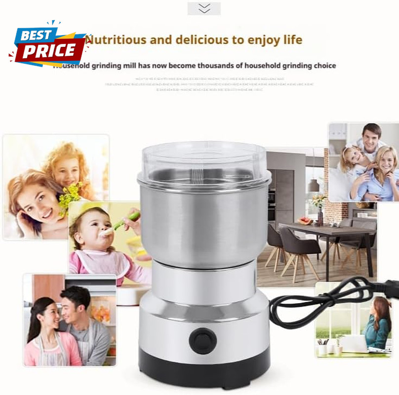300G Grain Mill Grinder, 304 Stainless Steel Grain Mill High Speed Commercial Sp