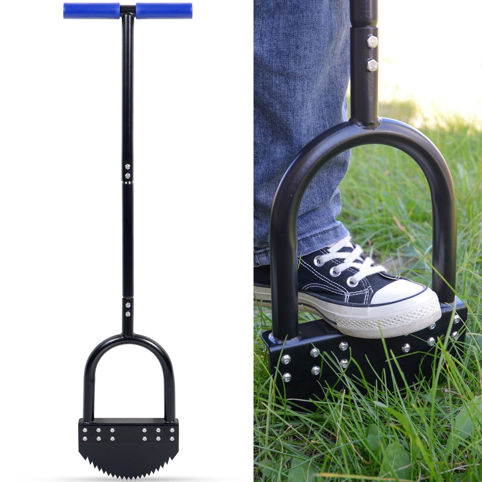 Edger Lawn Tool 41in Border Edger With Spring Steel Blade Long Rubber Handle Wid