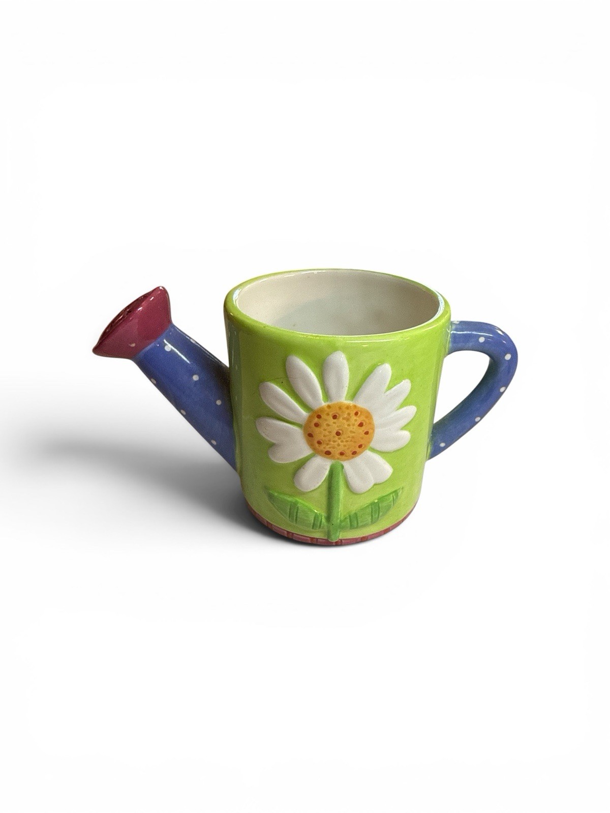 Yankee Candle Daisy Watering Can Tealight Candle Holder 5″L x 2.75″H Ceramic