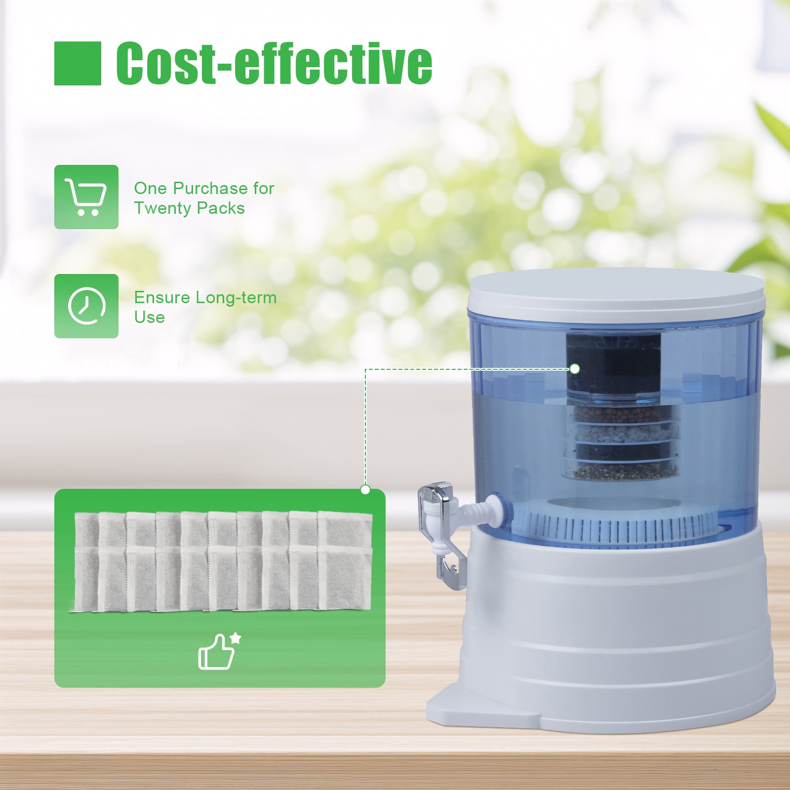 20 Packs Activated Carbon Charcoal Filters For Water Distiller Hygiene US