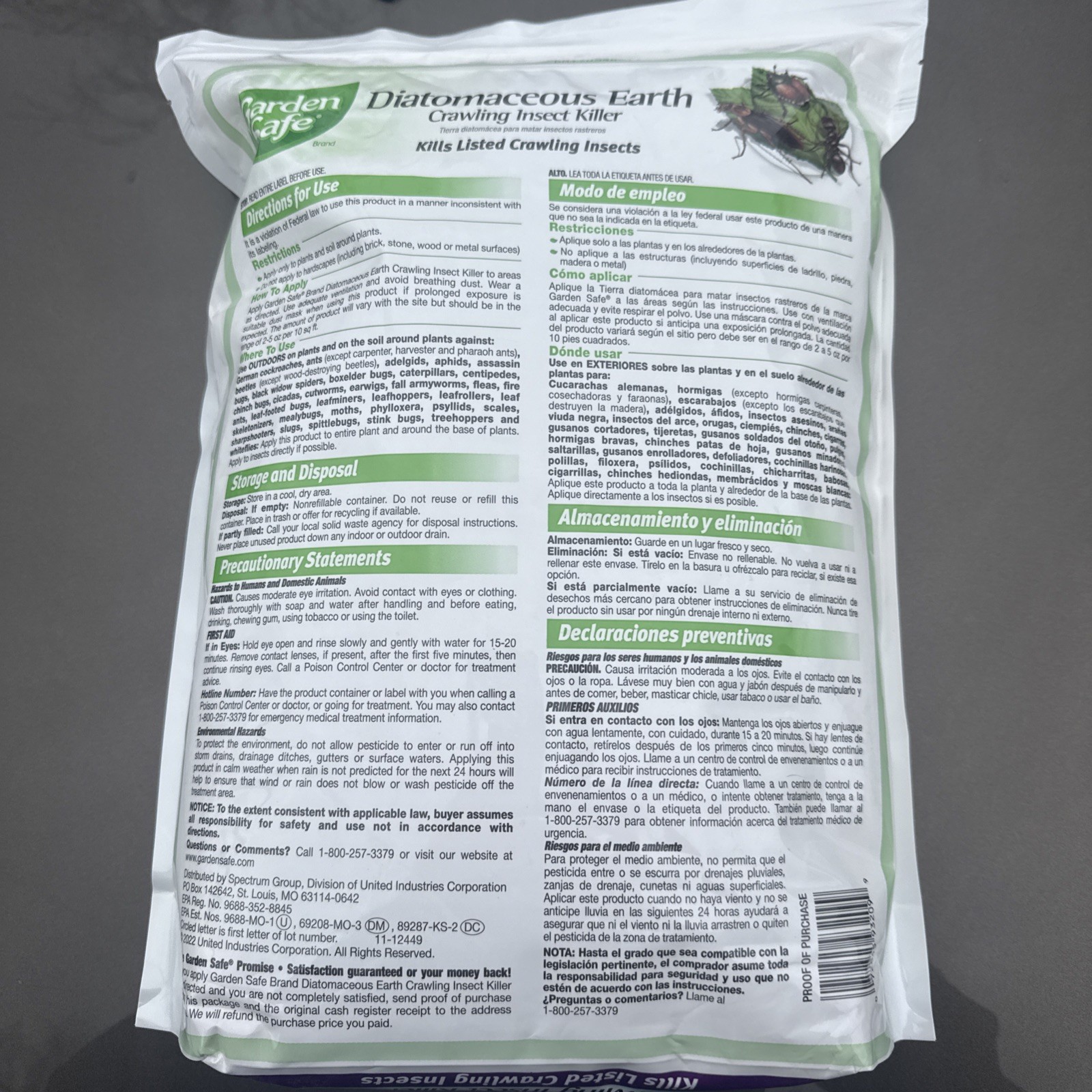 Garden Safe Brand Crawling Insect Killer Containing Diatomaceous Earth, 4 Pounds