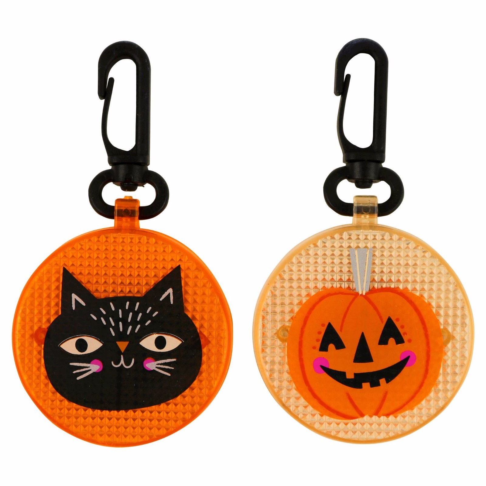 New ! 2 Counts Halloween Reflective Flashing Clips-ONS Bright up the Night