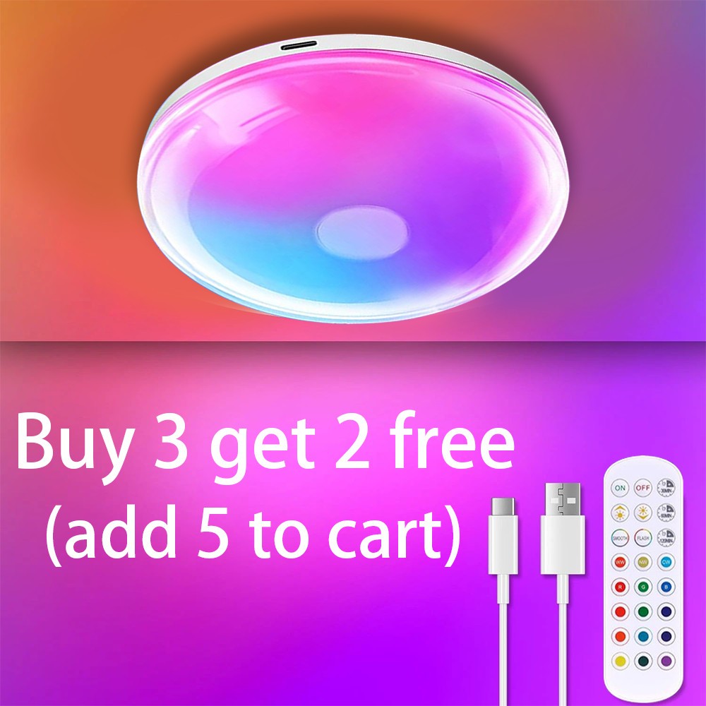 Rechargeable 15 RGB Colors Shower Light with Remote, Wireless Battery Operated