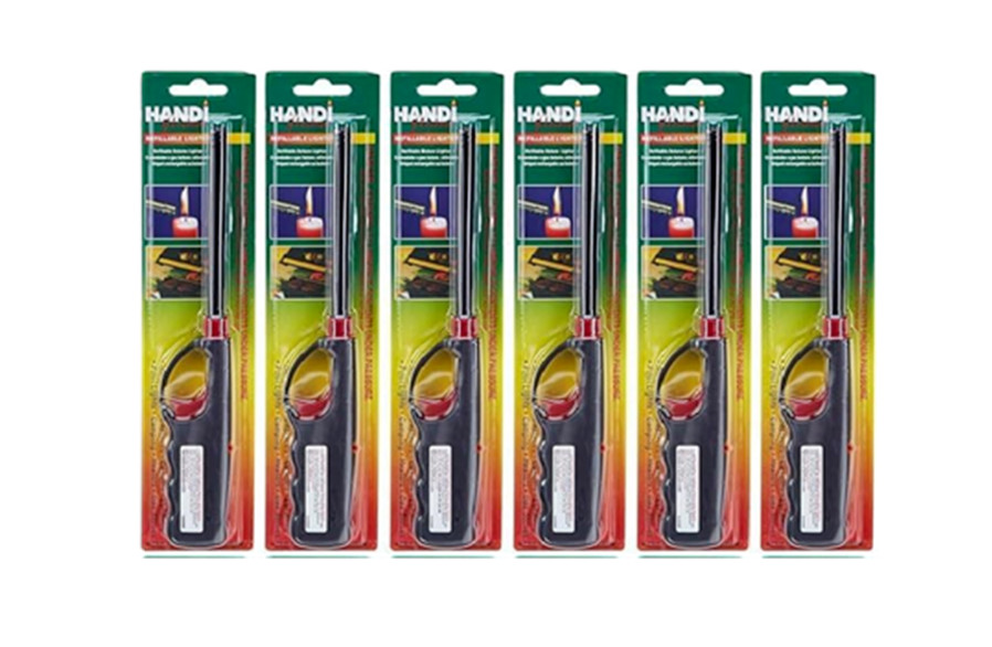 6 Pack Handi Gas Lighter BBQ Kitchen Stove Fireplace Grill Long Lighters New