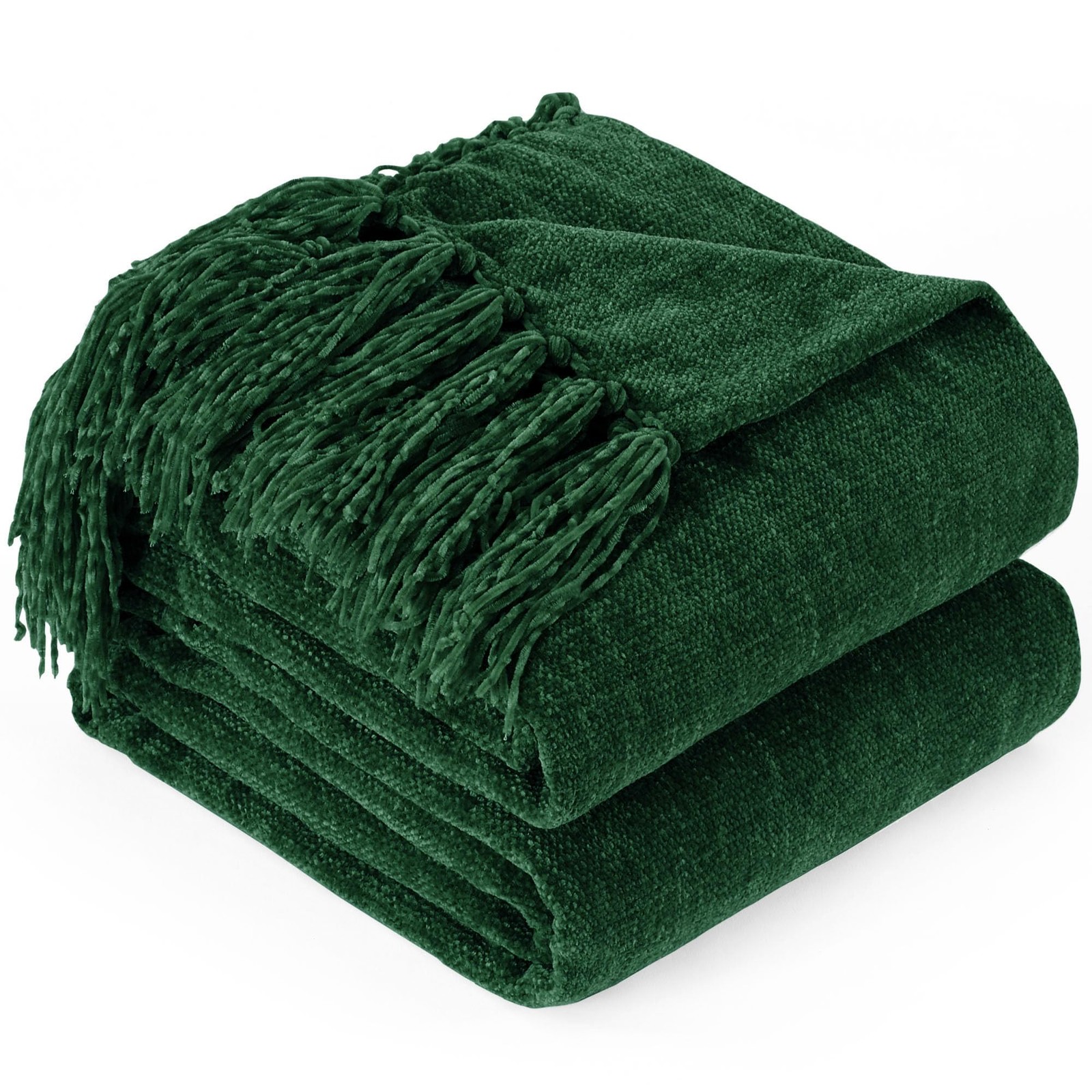 GINAMUSE Chenille Throw Blanket for Couch – Soft Knit Blankets 60″X80″ | Cozy…