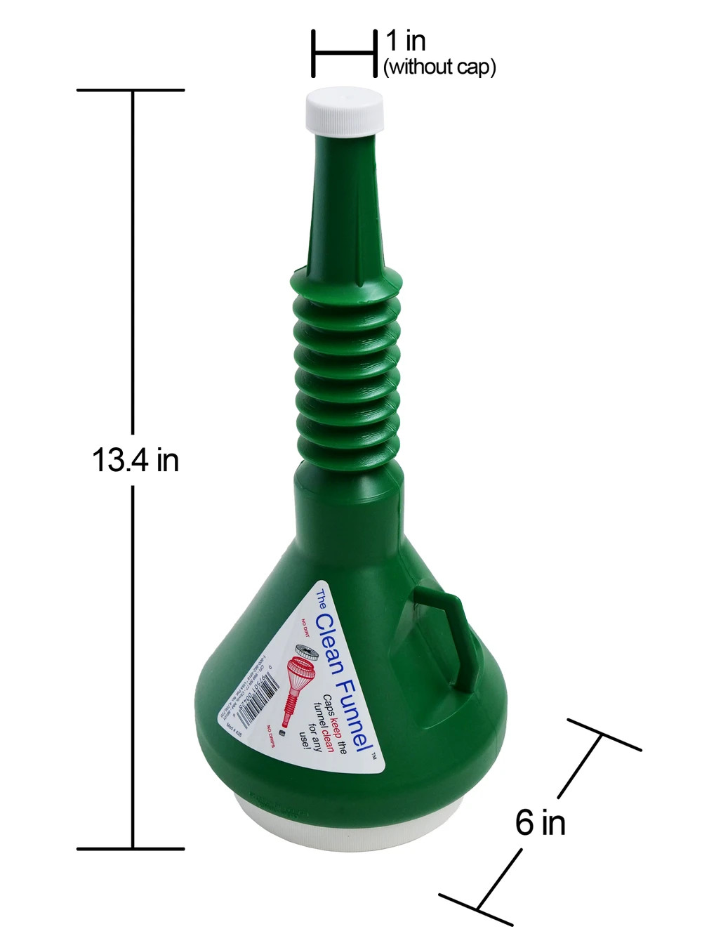 GREE FUNNEL 428 13.4 Inches in length, 6 inch top, 1 inch end USA CLEAN FUNNEL