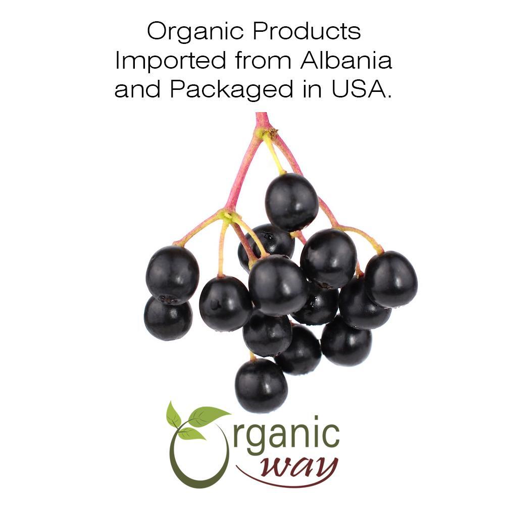 Organic Way Dried Elderberry Whole – Organic, Kosher & USDA Certified