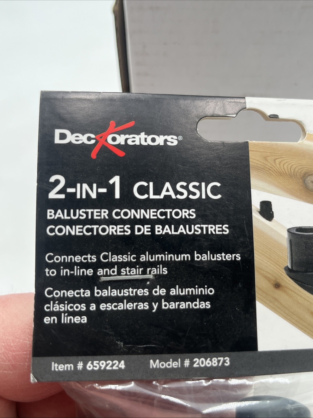 20-Pack Deckorators Black 2-in-1 Classic Baluster Connectors 206873 Lowes 659224