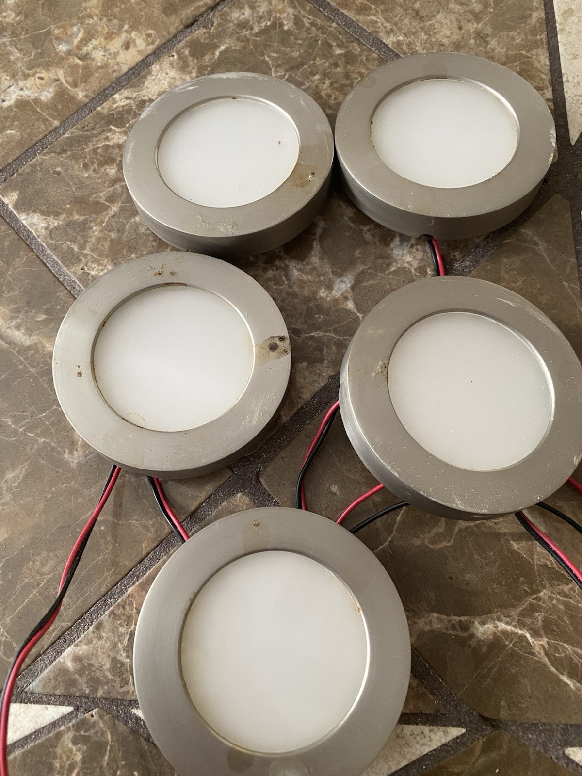 Used WAC Lighting HR-LED90 3.5 Inch 5W 1 LED 3000K 90 CRI Button Puck Nickel