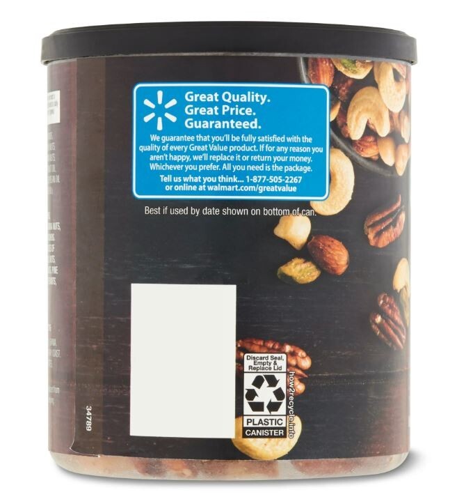Great Value Lightly Salted, Deluxe Mixed Nuts, 15.25 oz New