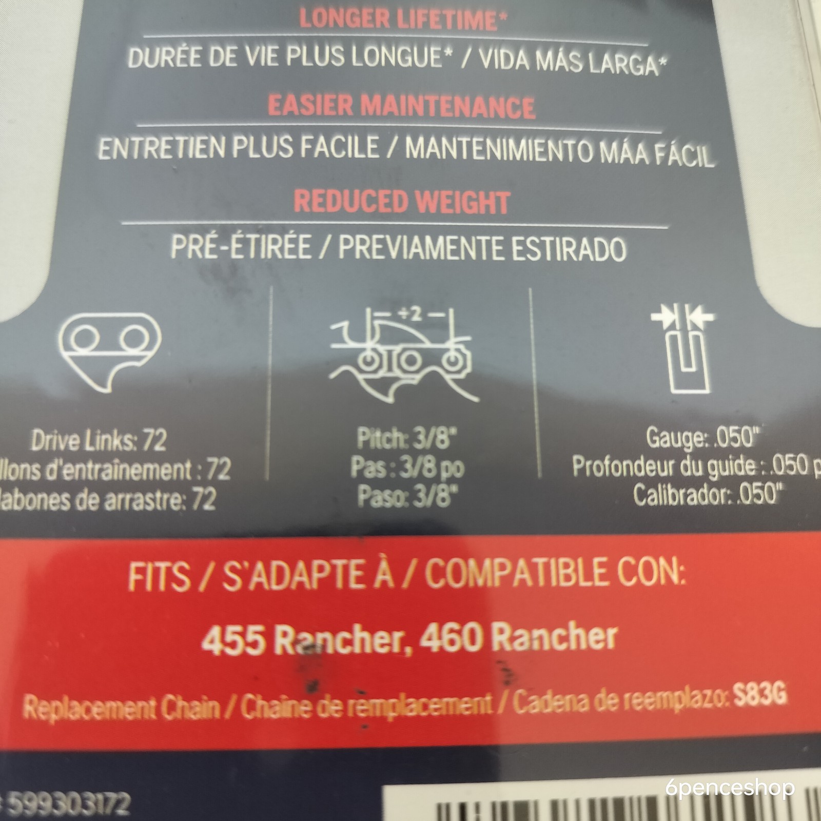 Husqvarna RANCHER XF280 20″ Laminated Chainsaw Guide Bar