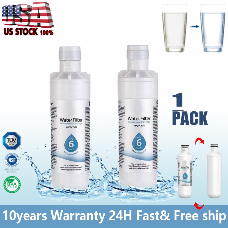 For LG LT1000P Fridge Replacement Refrigerator Water Filter ADQ747935 2pack