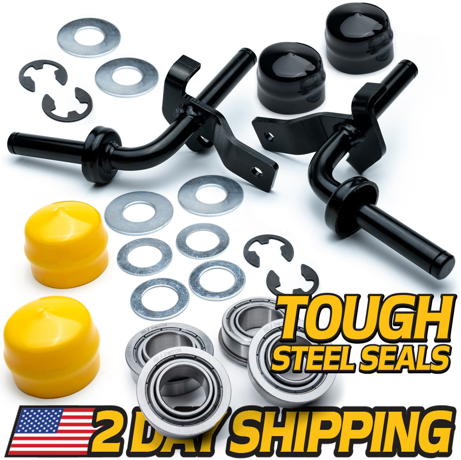Front Spindle & Bearing Kit fits John Deere LA130 LA135 LA140 LA145 LA150 LA155