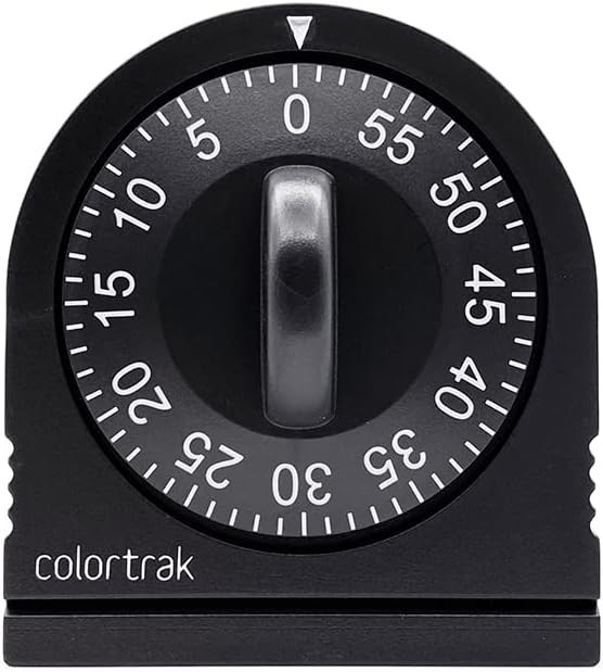 60 Minute Wind Up Timer, Visual Mechanical Timer, from 0 to 60 Minutes, for Kitc