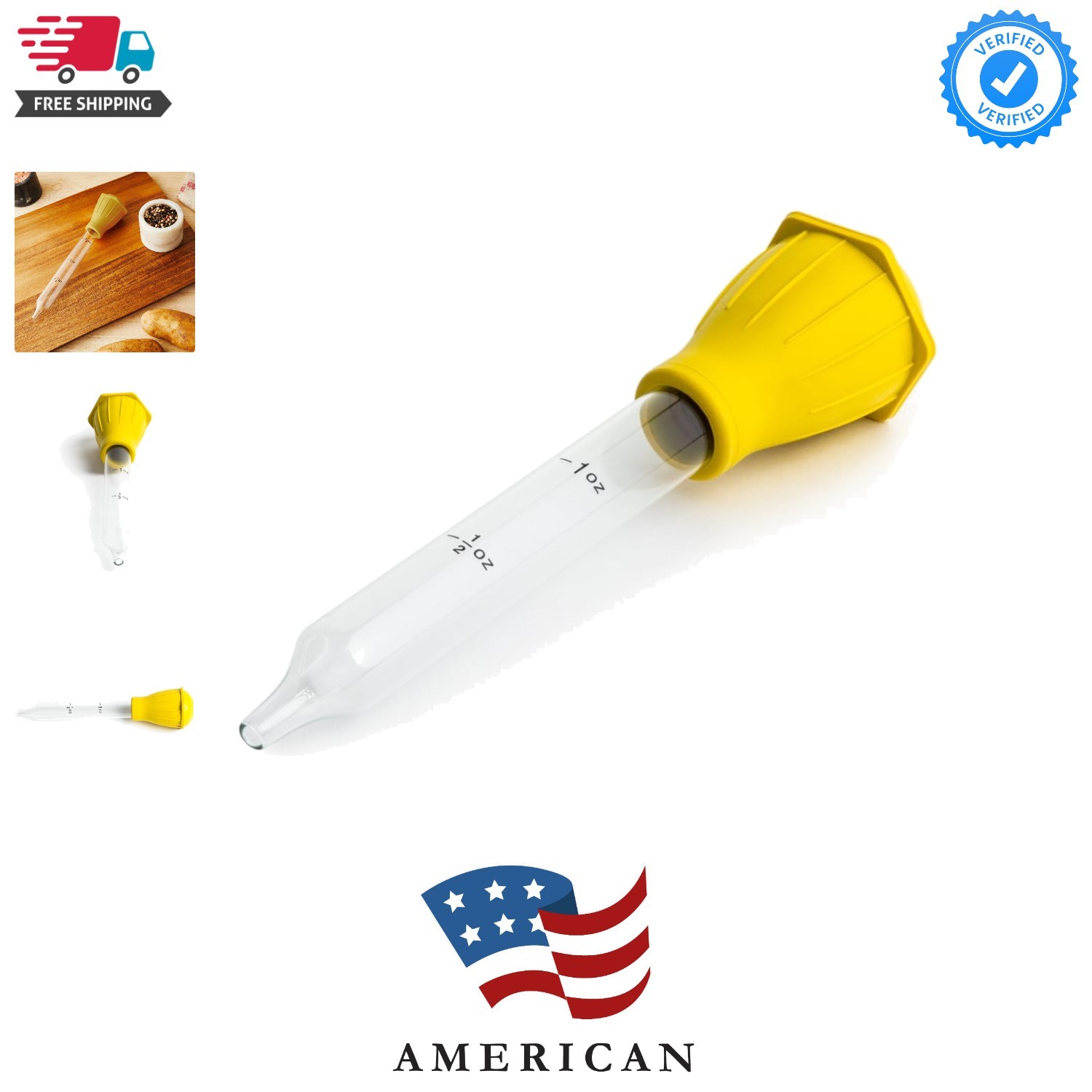 Heat-Resistant Glass Baster, One Size