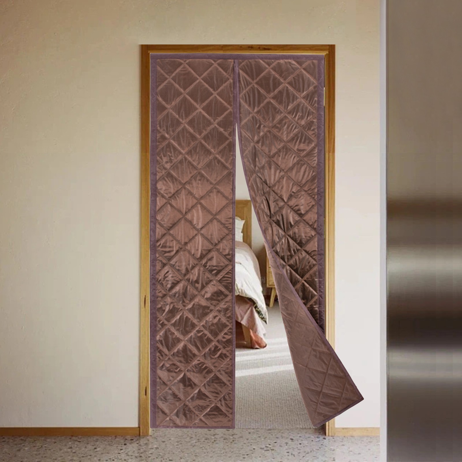 Magnetic Thermal Insulated Door Curtain Waterproof Winter Doorway Cover