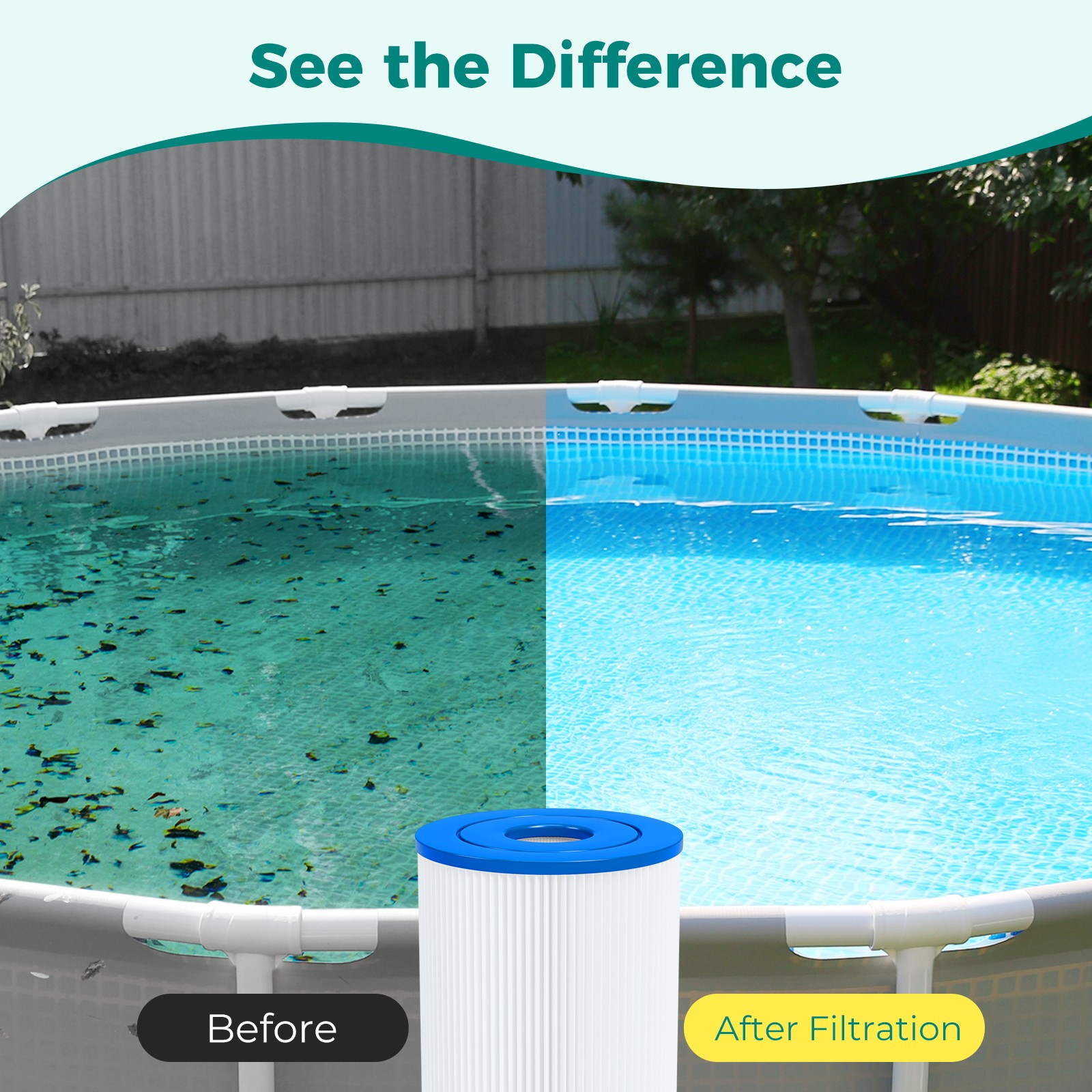 4/6/12-Pack Type A/C Pool Filter Replacement for Intex 29000E & 59900E Pumps