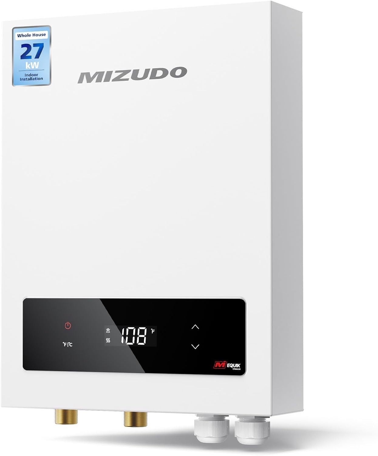 MIZUDO Tankless Water Heater Electric 27KW for Whole House On Demand