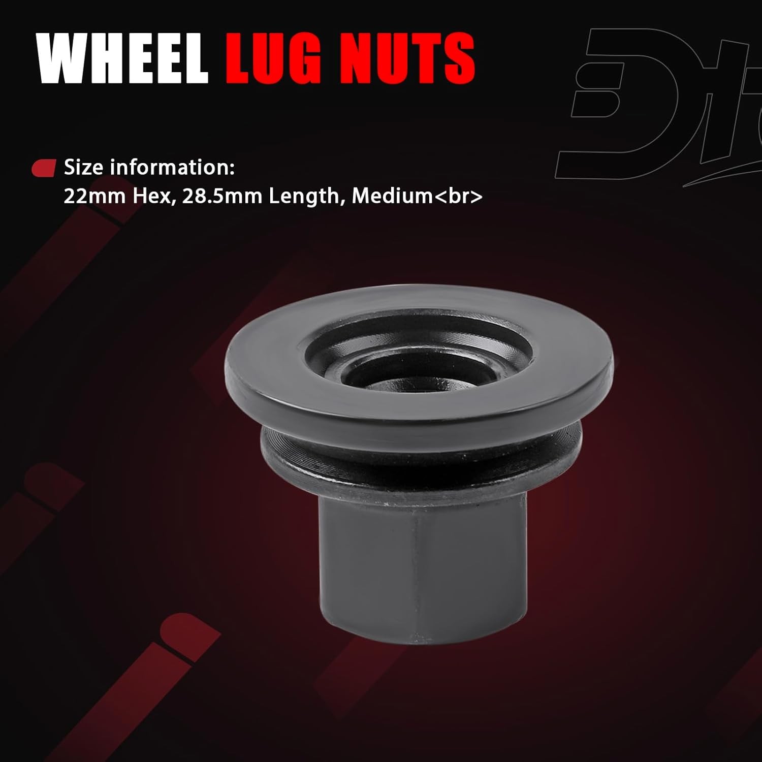 Wheel Lug Nuts Compatible with Dodge Vehicle Ram 3500 4000 4500 5500 2012-202…
