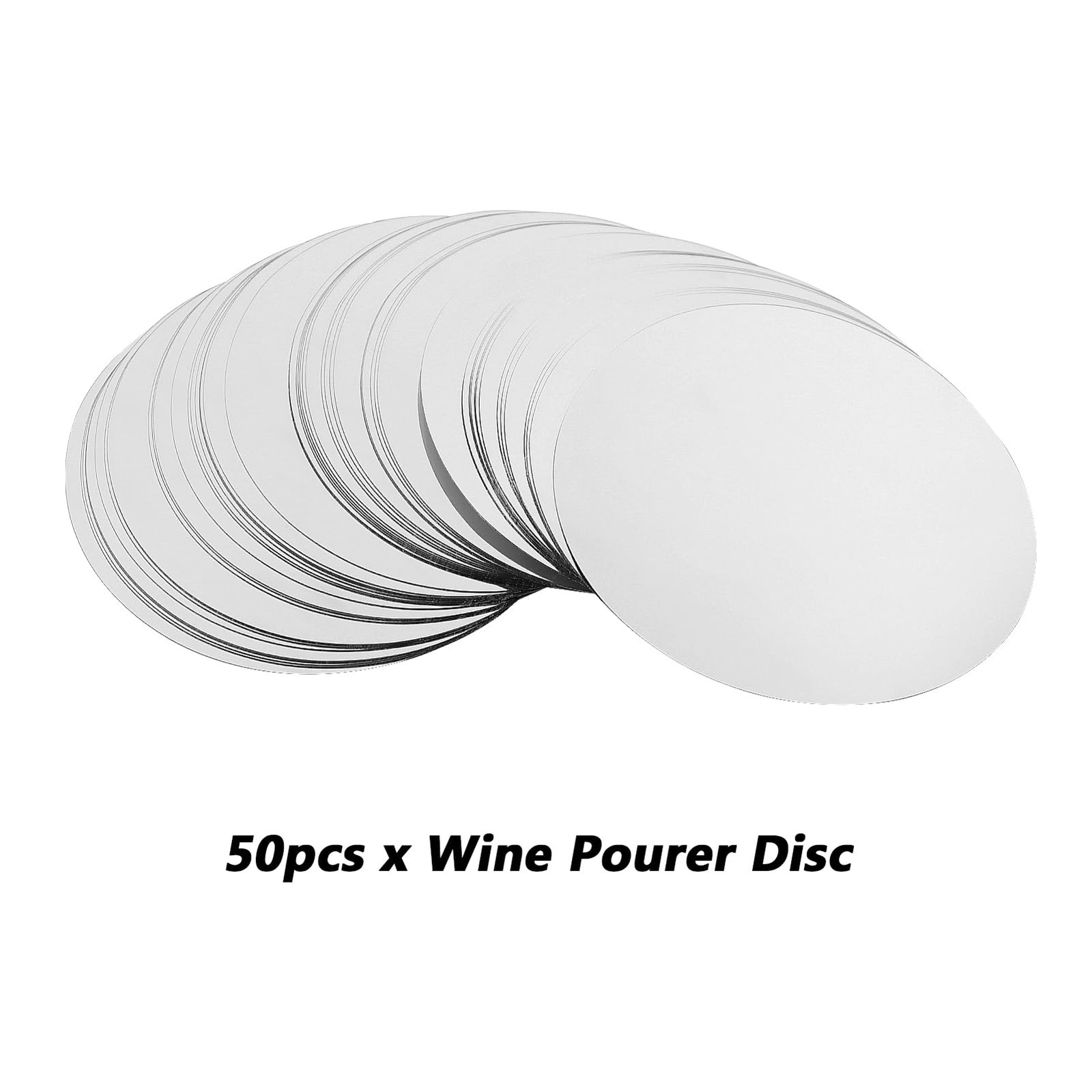 Round Wine Pourer Disks, Stopping Pour Spout 50pcs, as picture show
