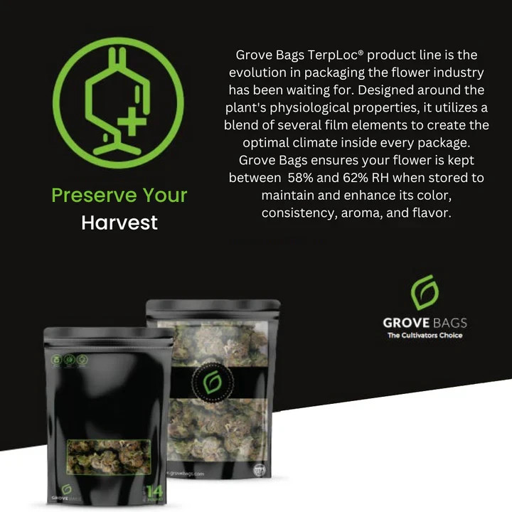 Grove Bags – TerpLoc Technology ~ Quarter Pound 1/4 Lb Bag – 4 Oz. ( pack of 5 )