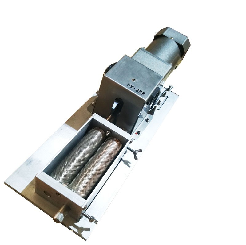 110V Electric Stainless Two-roll Grain Grinder Malt Crusher 65r/min 4L Hopper