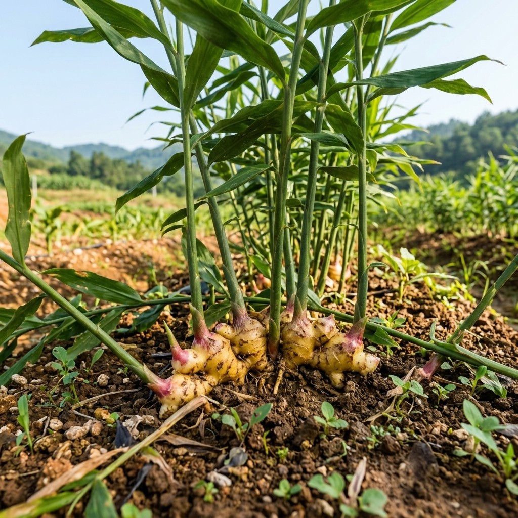 100 Pcs Ginger Seeds Common Vegetable Seeds for Seasonal Home Garden Growing