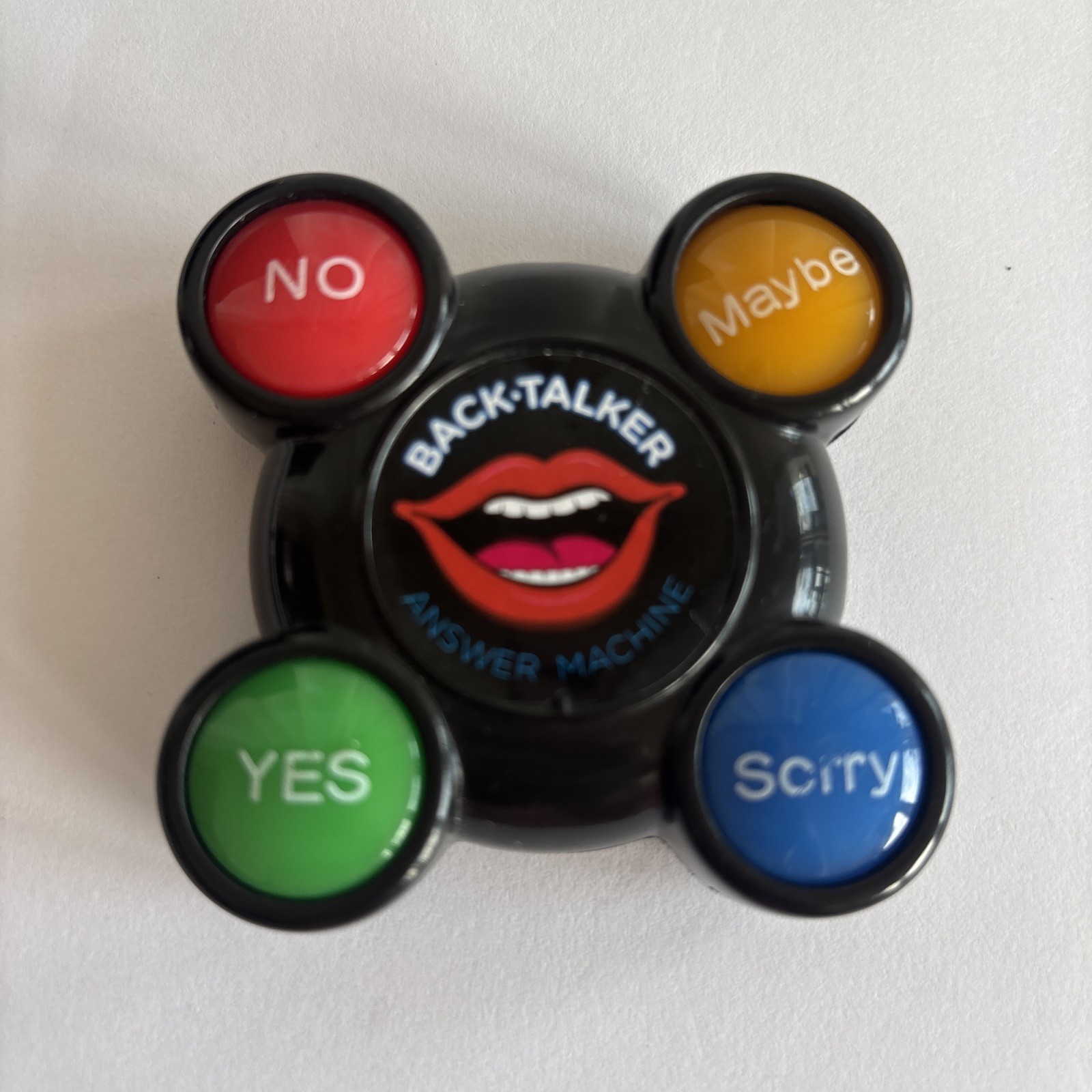 Back Talker Electronic Answer Machine, Yes No Maybe Sorry