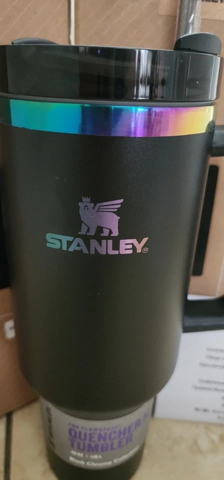 NEW BLACK CHROMA Stanley Cup 40oz Quencher H2.0 FlowState Tumbler Cup – 1 PACK
