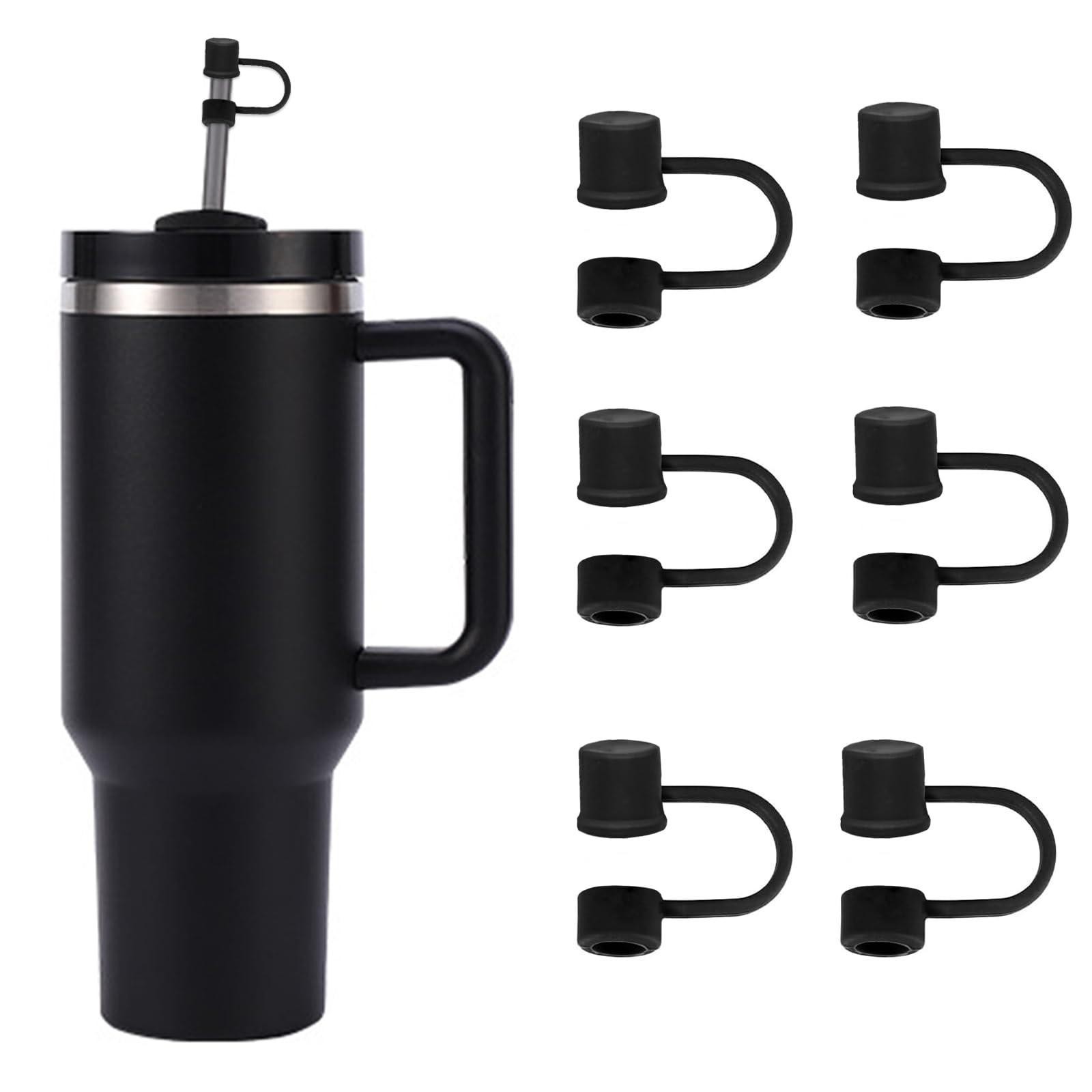 6PCS Silicone Straw Covers Cap Compatible with Stanley Cup 30-40 oz Tumbler with
