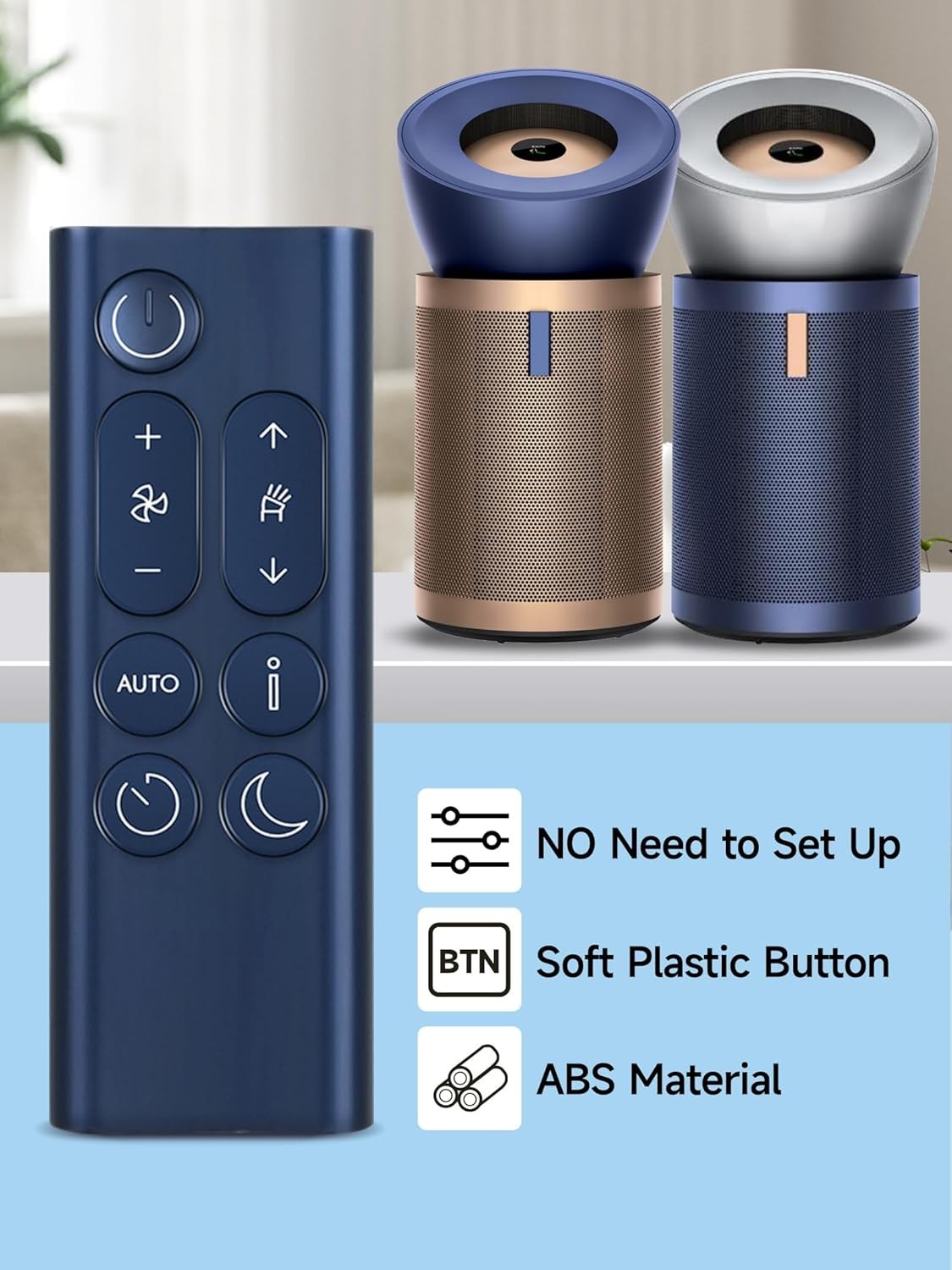PZL Remote Control Replacement for Dyson Purifier Big, Quiet Fan, Compatible