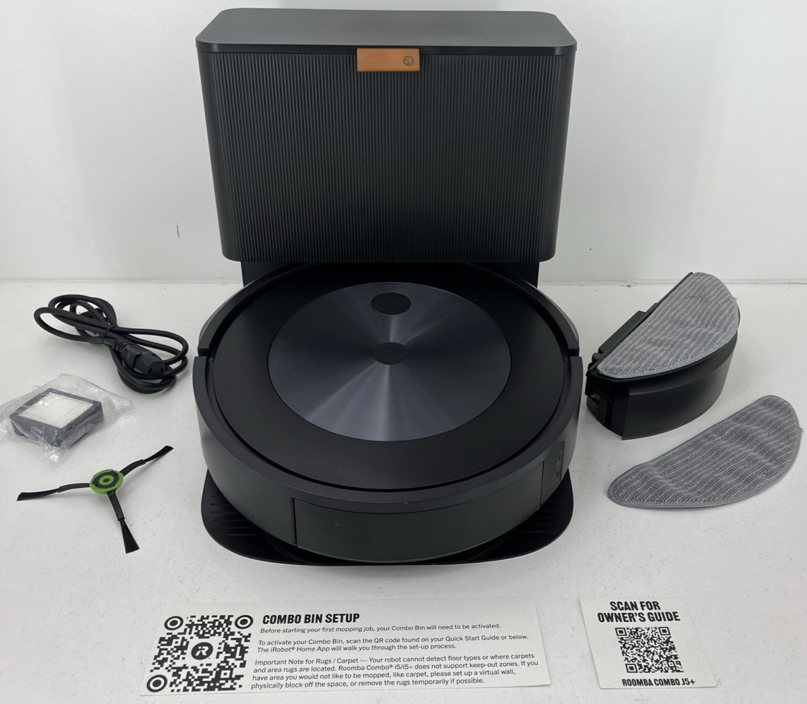 iRobot Roomba Combo J5+ Self-Emptying Robot Vacuum and Mop with Smart Mapping