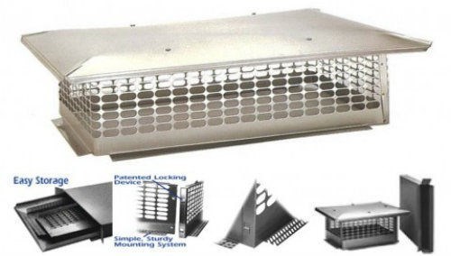 Multi Flu Cement Down Chimney Cap Check Sizes 19″x19″to19″x60″