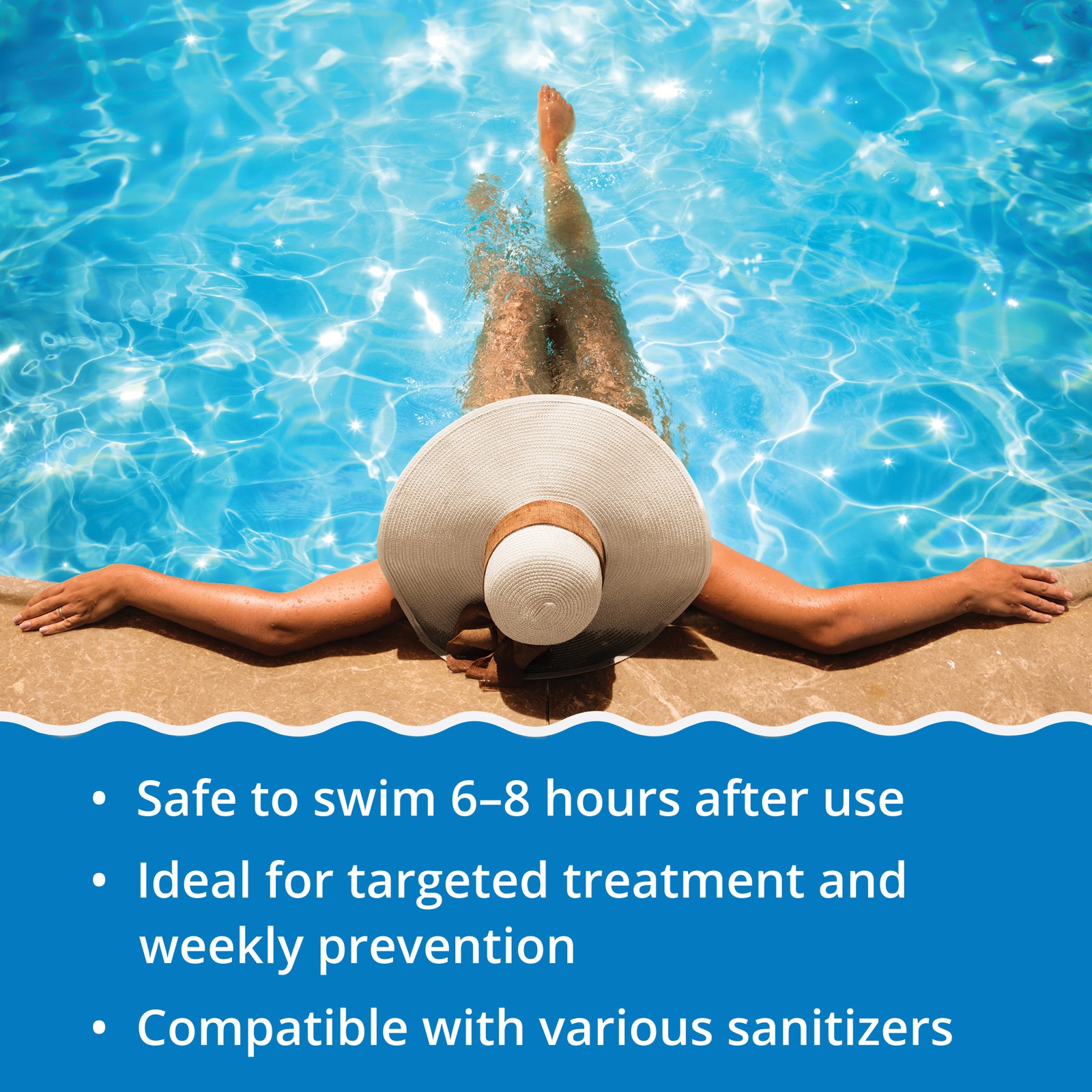 In The Swim Algaecide 50 For Swimming Pools – Green, Black, and Yellow Algae