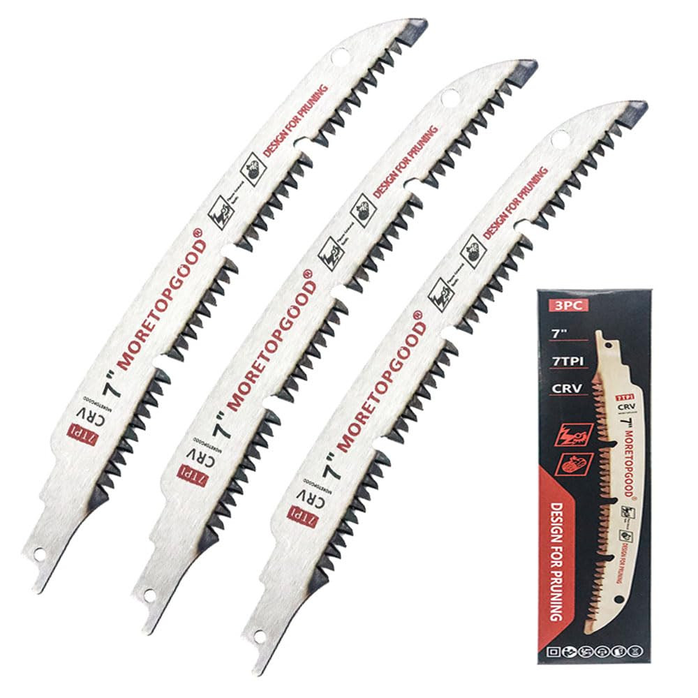 7 Inch Arc Curved Reciprocating Saw Blade with Chipconveyor Design, 7TPI Japanes